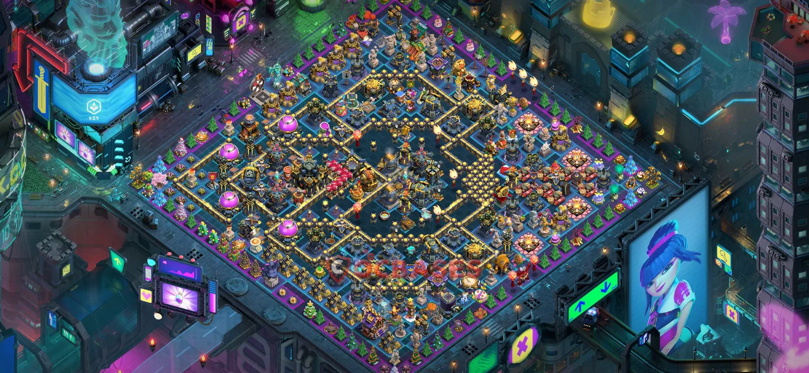 Anti-2 Star (War) Base TH17 with Link | Clash of Clans Bases | Layouts ID 4woqp