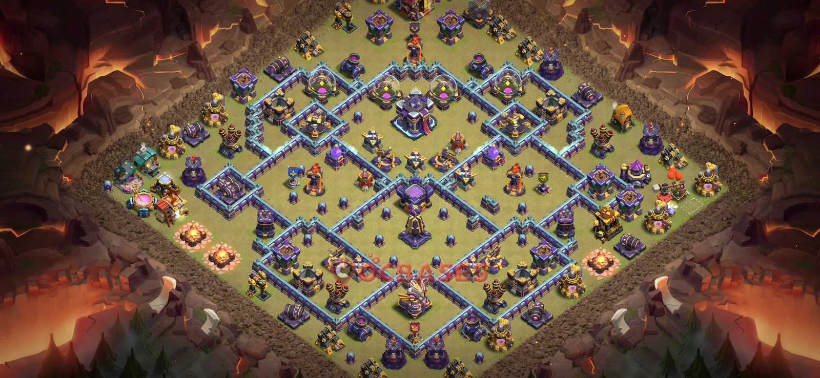 Anti-2 Star (War) Base TH15 with Link | Clash of Clans Bases | Layouts ID 9xtxf
