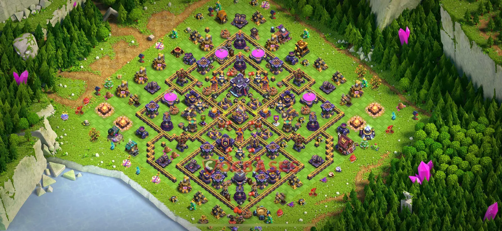 Anti-2 Star (War) Base TH15 with Link | Clash of Clans Bases | Layouts ID aqpji