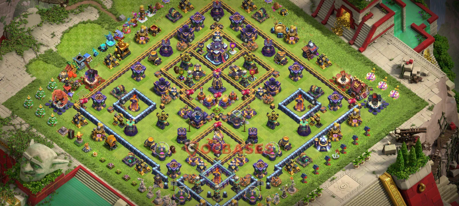 Anti-2 Star (War) Base TH15 with Link | Clash of Clans Bases | Layouts ID bozl3