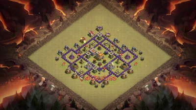 Anti-2 Star (War) Base TH7 with Link | Clash of Clans Bases | Layouts ID cufjf