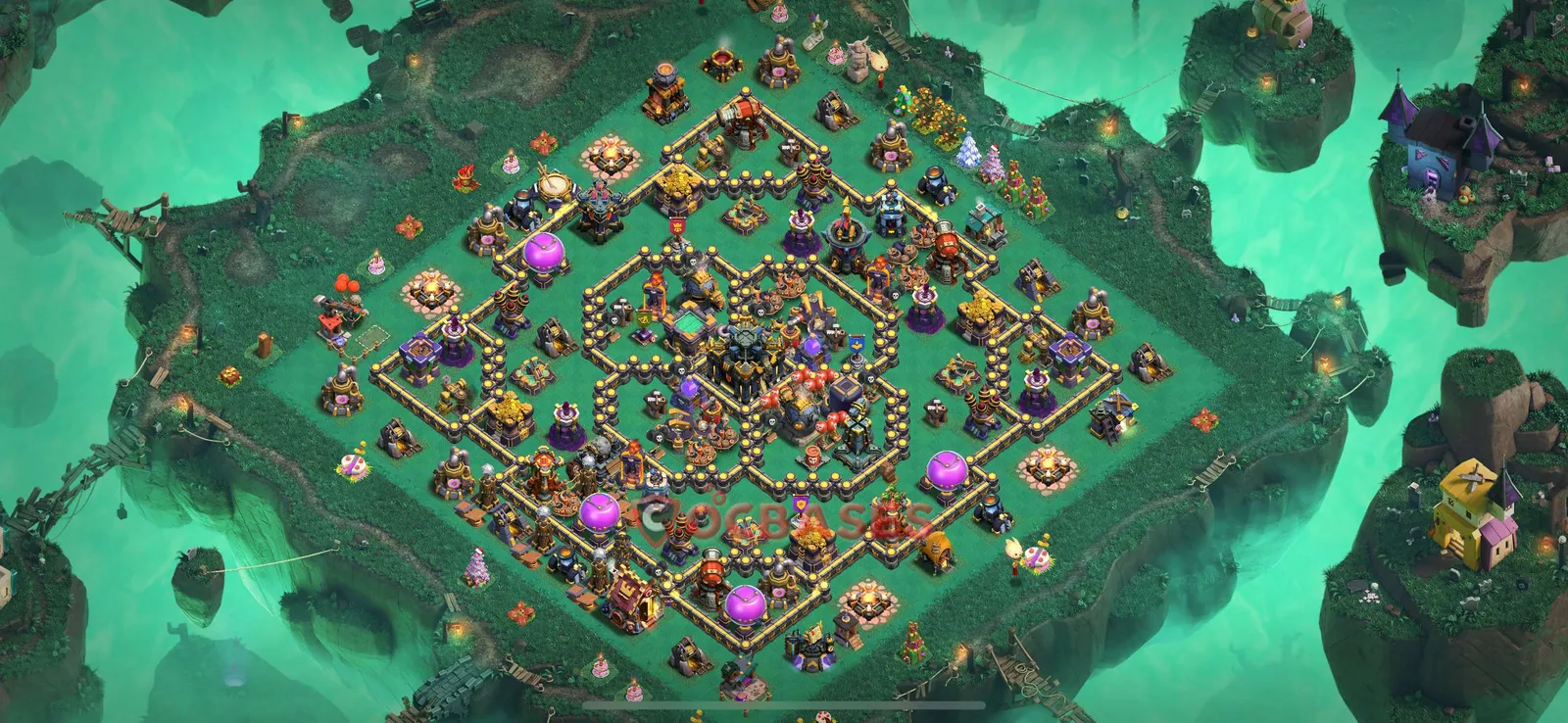 Anti-2 Star (War) Base TH17 with Link | Clash of Clans Bases | Layouts ID etgwh