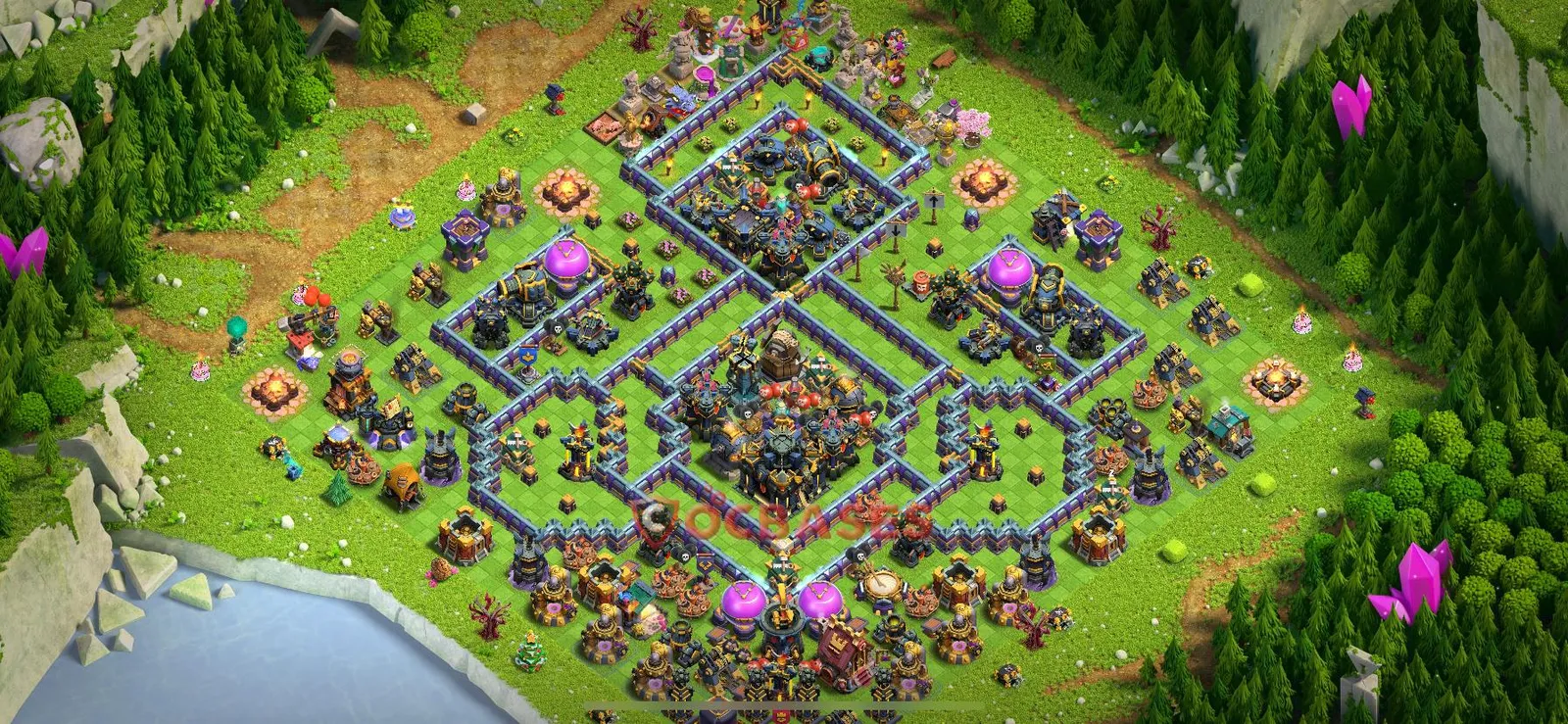 Anti-2 Star (War) Base TH17 with Link | Clash of Clans Bases | Layouts ID hkd4j