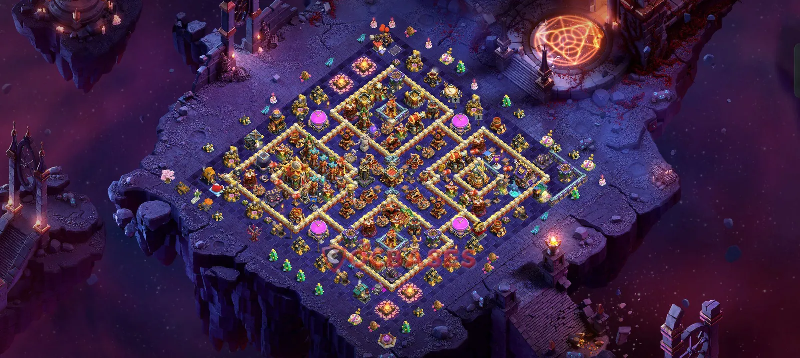 Anti-2 Star (War) Base TH16 with Link | Clash of Clans Bases | Layouts ID j1la6