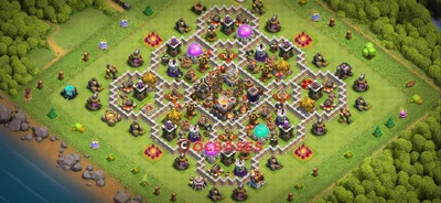 Anti-2 Star (War) Base TH11 with Link | Clash of Clans Bases | Layouts ID yhrmm