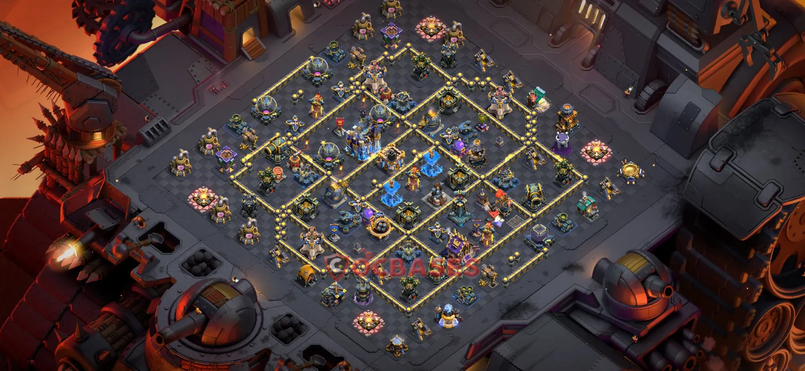 Anti-2 Star (War) Base TH18 with Link | Clash of Clans Bases | Layouts ID ztro5
