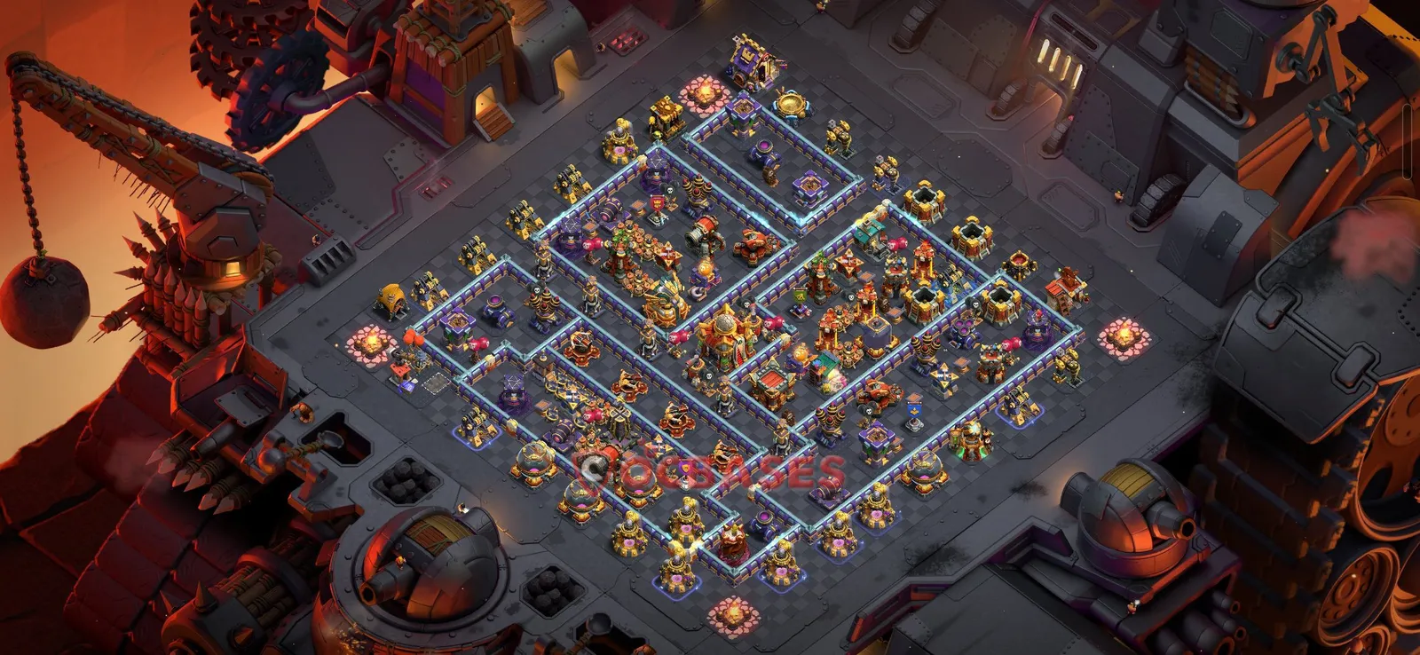 Anti-3 Star (War) Base TH16 with Link | Clash of Clans Bases | Layouts ID 5d3lh