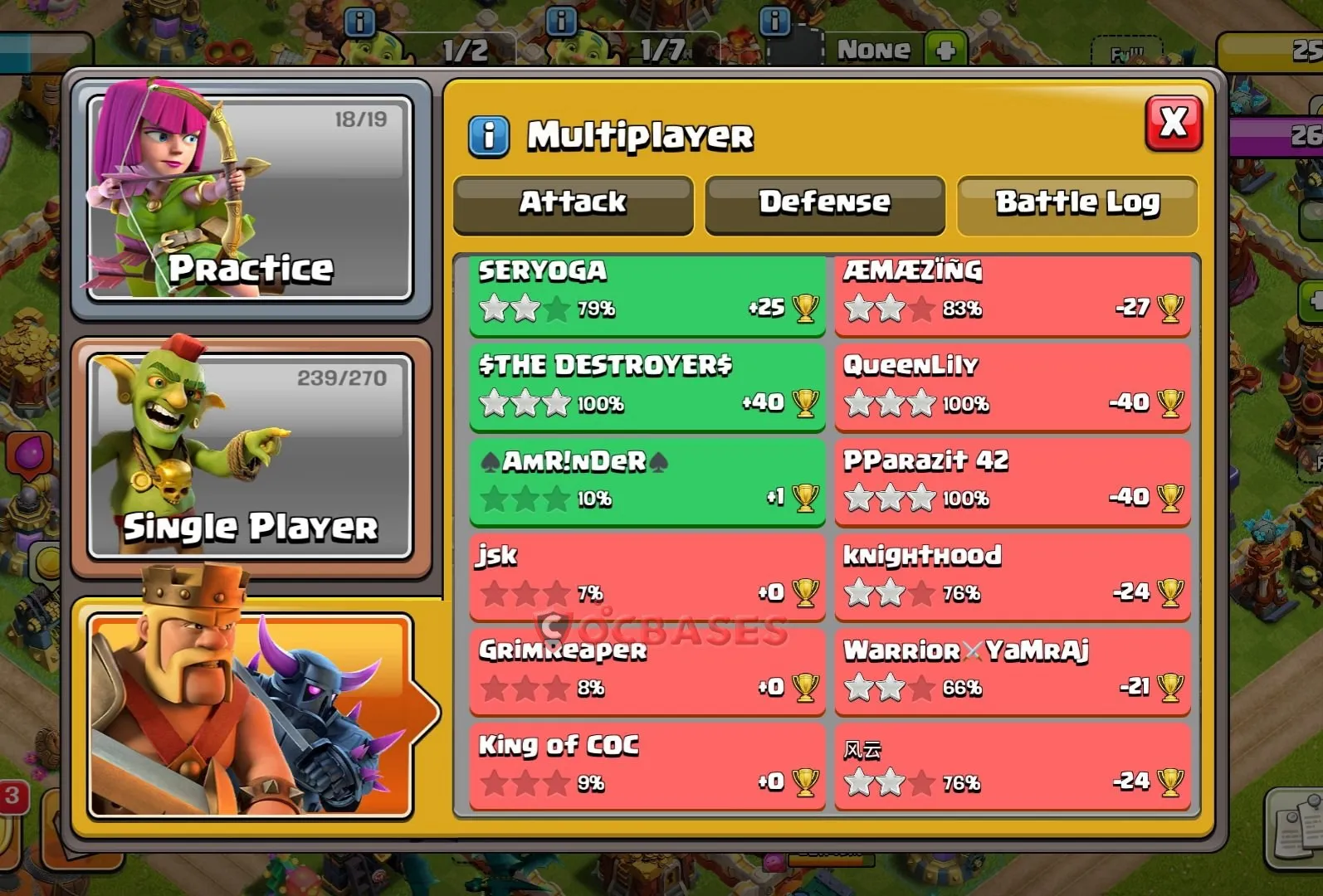 Anti-3 Star (War) Base TH16 with Link | Clash of Clans Bases | Layouts ID 6coo8