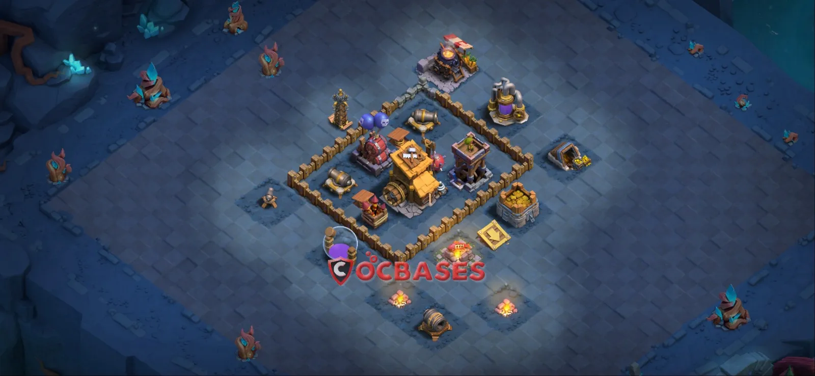 Anti-3 Star (War) Base BH7 with Link | Clash of Clans Bases | Layouts ID 7gdol