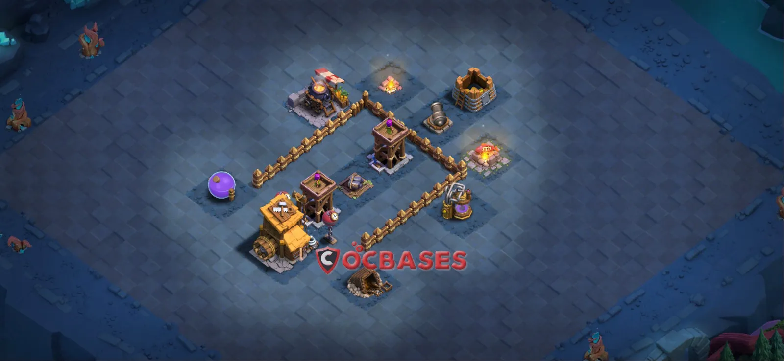 Anti-3 Star (War) Base BH6 with Link | Clash of Clans Bases | Layouts ID 9o973