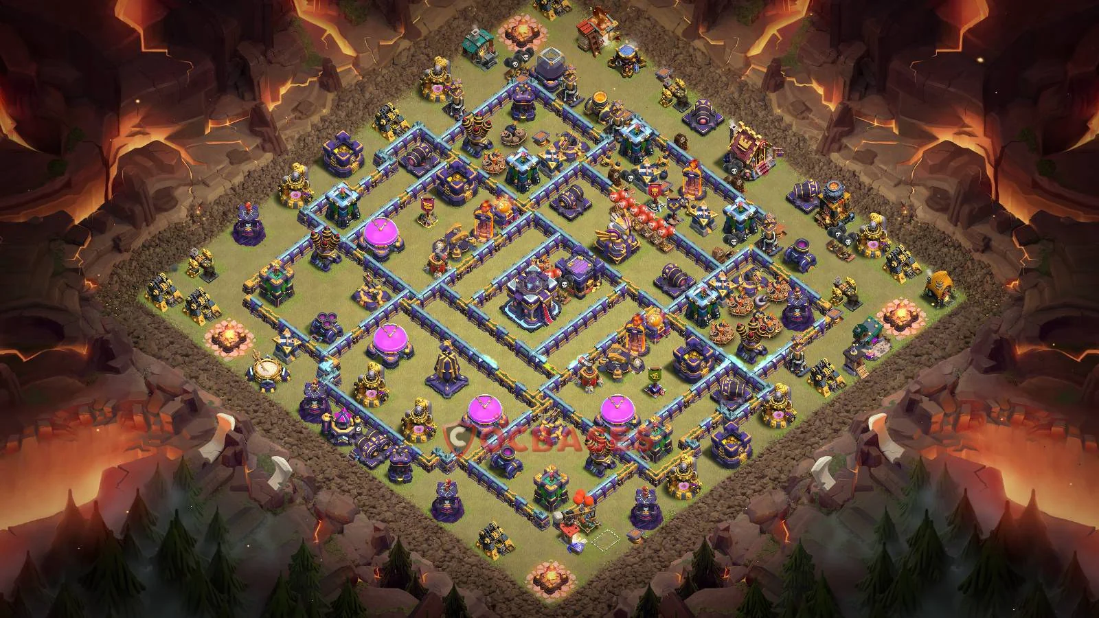 Anti-3 Star (War) Base TH15 with Link | Clash of Clans Bases | Layouts ID atj32