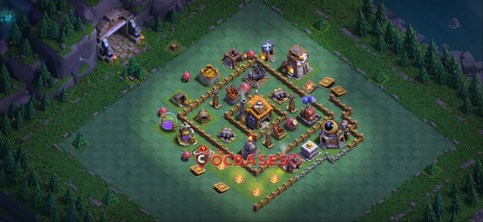 Anti-3 Star (War) Base BH7 with Link | Clash of Clans Bases | Layouts ID d5ckj