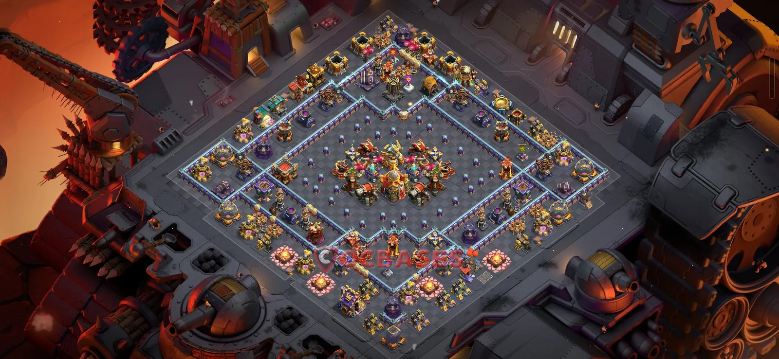 Anti-3 Star (War) Base TH16 with Link | Clash of Clans Bases | Layouts ID k3fmr