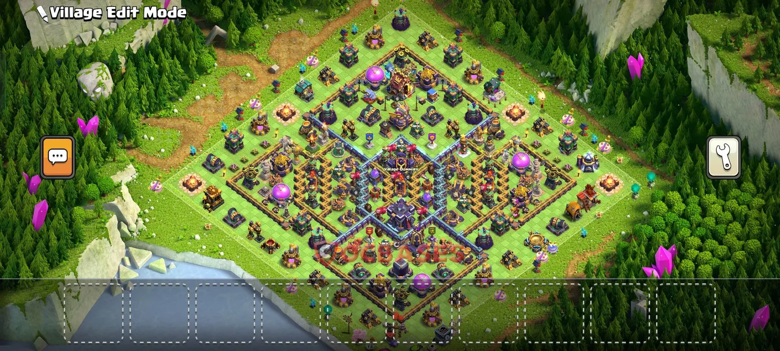 Anti-3 Star (War) Base TH15 with Link | Clash of Clans Bases | Layouts ID oasst