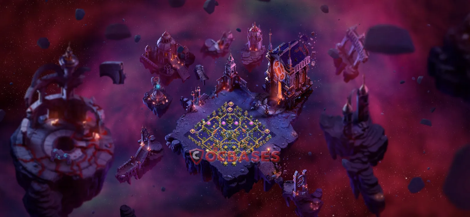 Anti-3 Star (War) Base TH17 with Link | Clash of Clans Bases | Layouts ID r1yyy