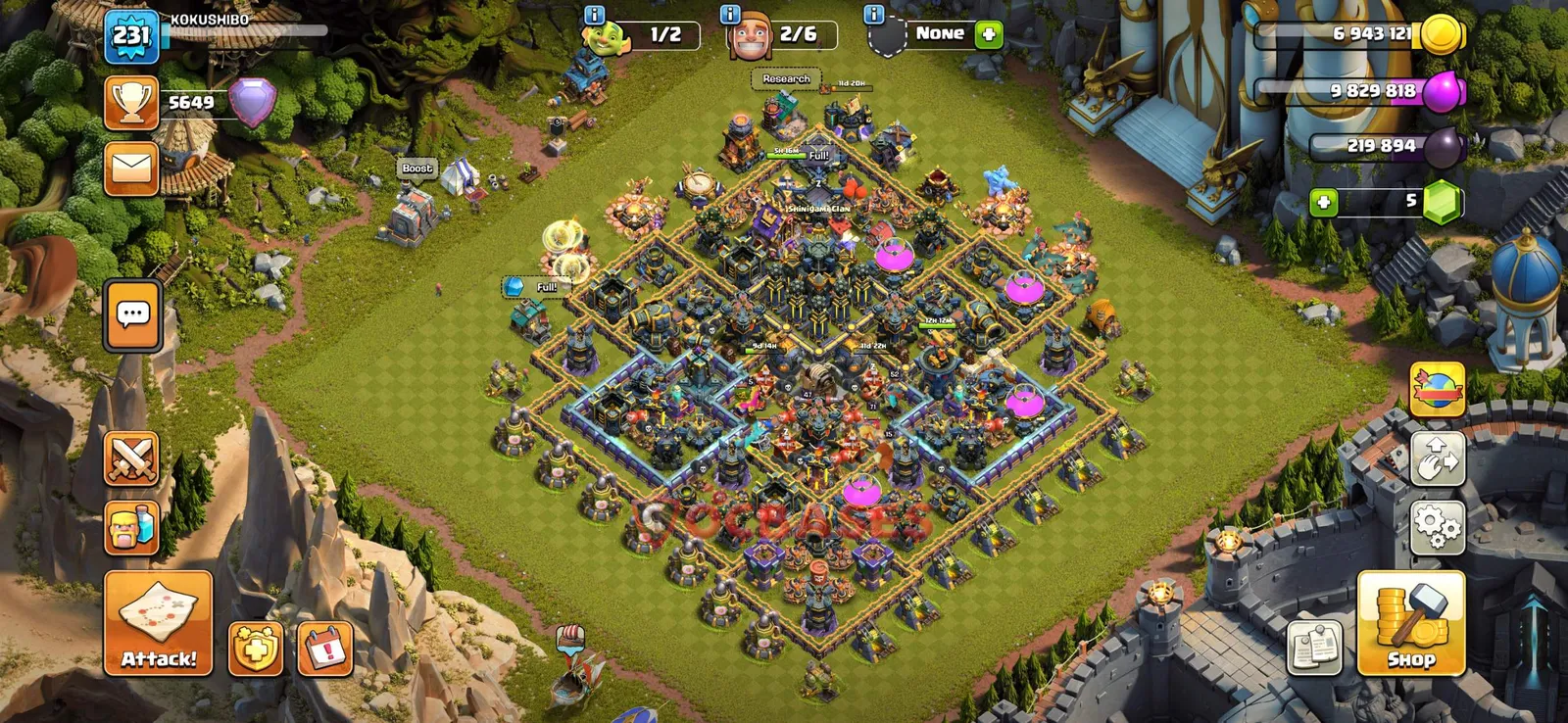 Anti-3 Star (War) Base TH17 with Link | Clash of Clans Bases | Layouts ID rm5oz