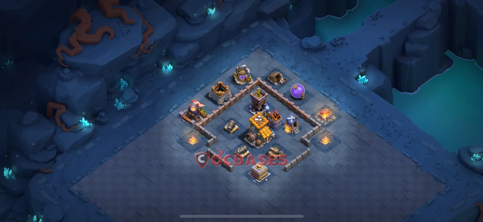Anti-3 Star (War) Base BH7 with Link | Clash of Clans Bases | Layouts ID tleib