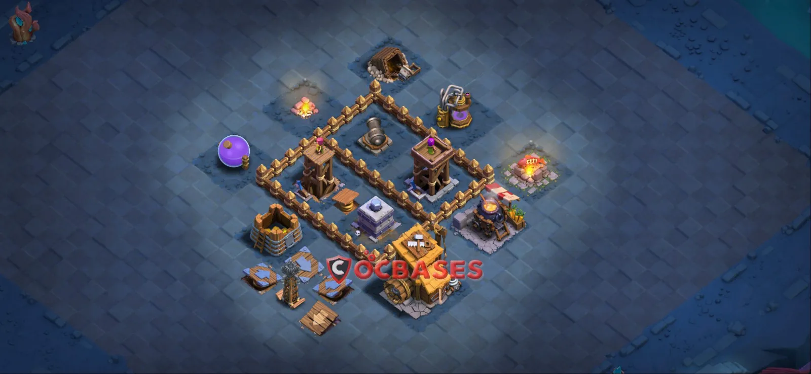 Anti-3 Star (War) Base BH6 with Link | Clash of Clans Bases | Layouts ID u7v27