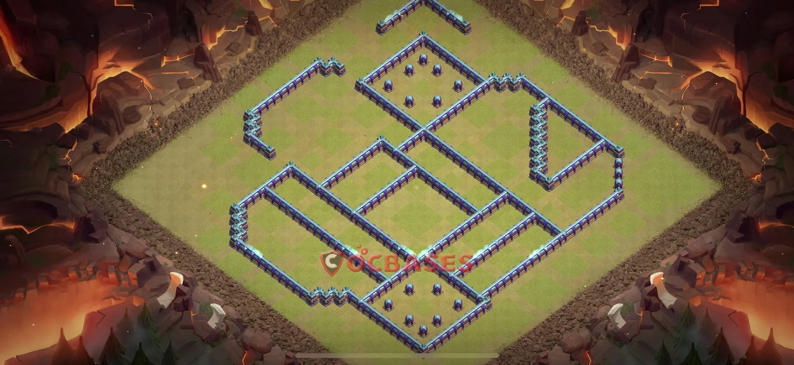 Anti-3 Star (War) Base TH16 with Link | Clash of Clans Bases | Layouts ID vmqa6