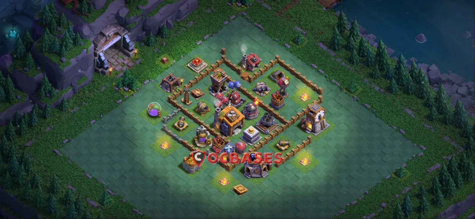 Anti-3 Star (War) Base BH7 with Link | Clash of Clans Bases | Layouts ID vor5t