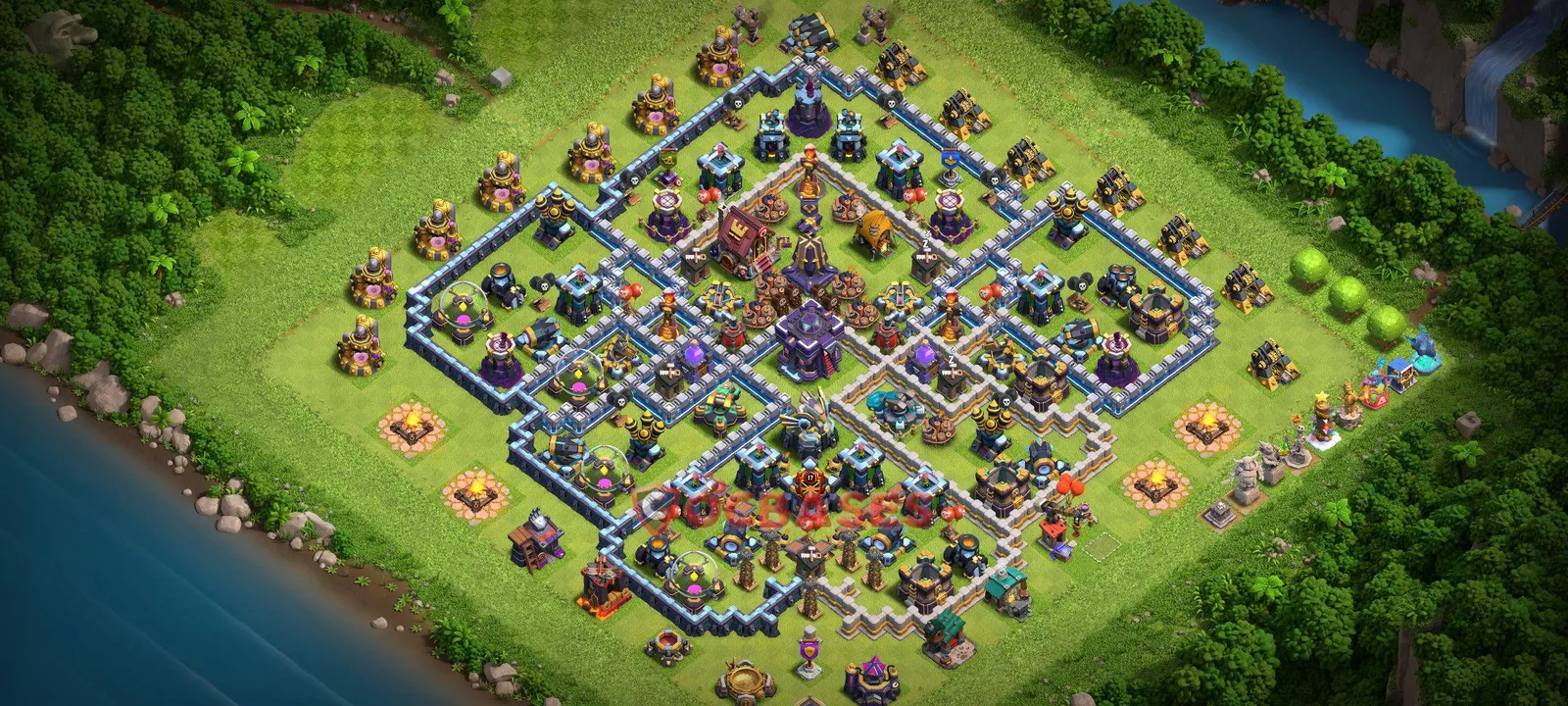 Anti-air (Defense) Base TH15 with Link | Clash of Clans Bases | Layouts ID 1fuq7