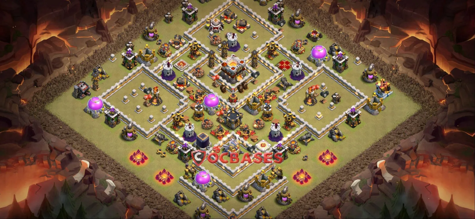 Anti-air (Defense) Base TH11 with Link | Clash of Clans Bases | Layouts ID 20jva