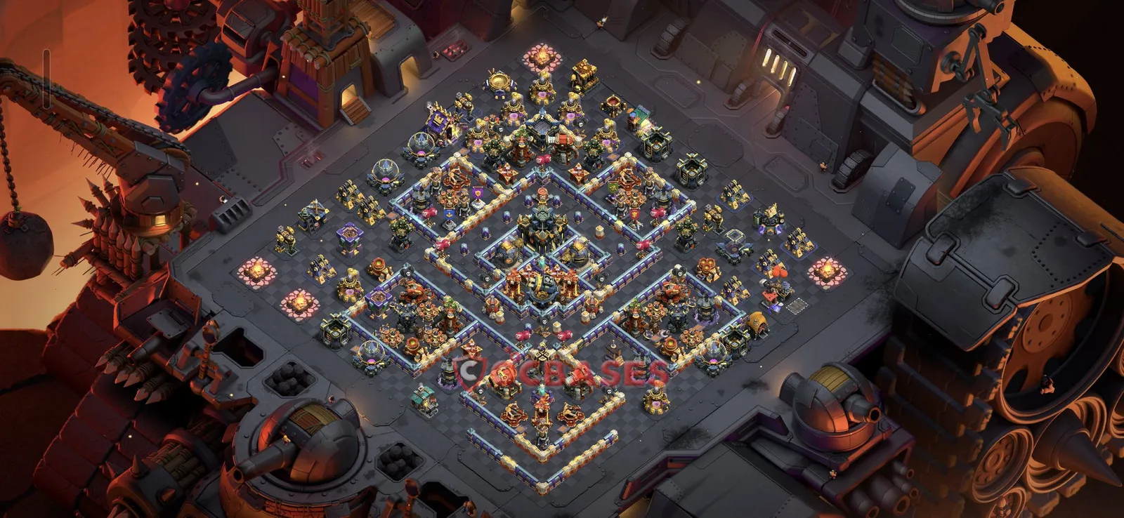 Anti-air (Defense) Base TH17 with Link | Clash of Clans Bases | Layouts ID 3bl0i