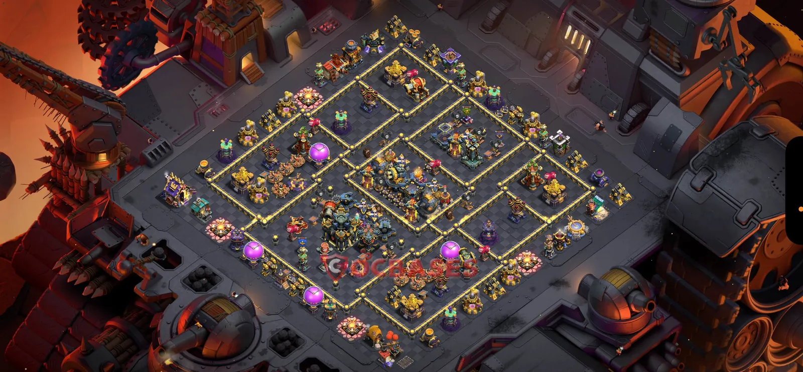 Anti-air (Defense) Base TH17 with Link | Clash of Clans Bases | Layouts ID 6h86w