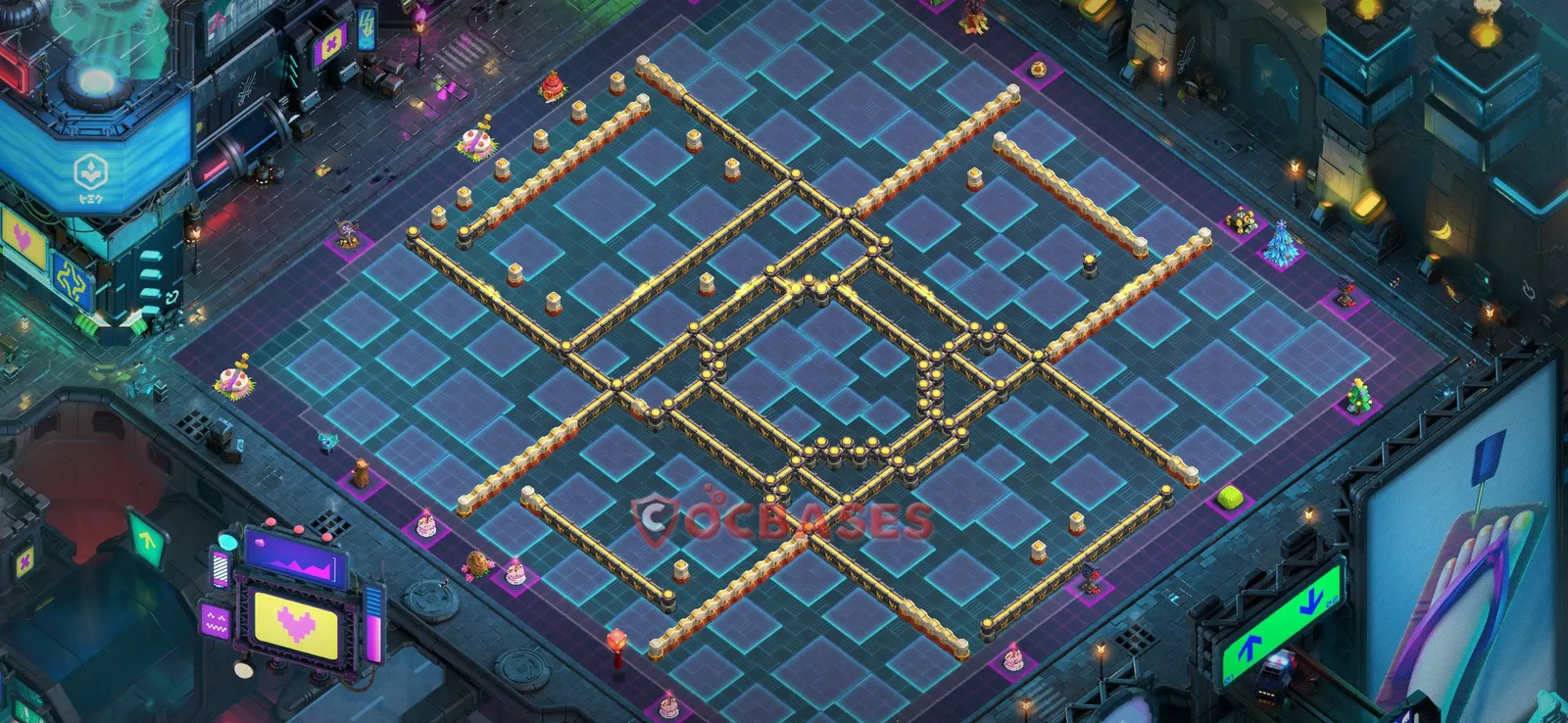 Anti-air (Defense) Base TH17 with Link | Clash of Clans Bases | Layouts ID ashvz