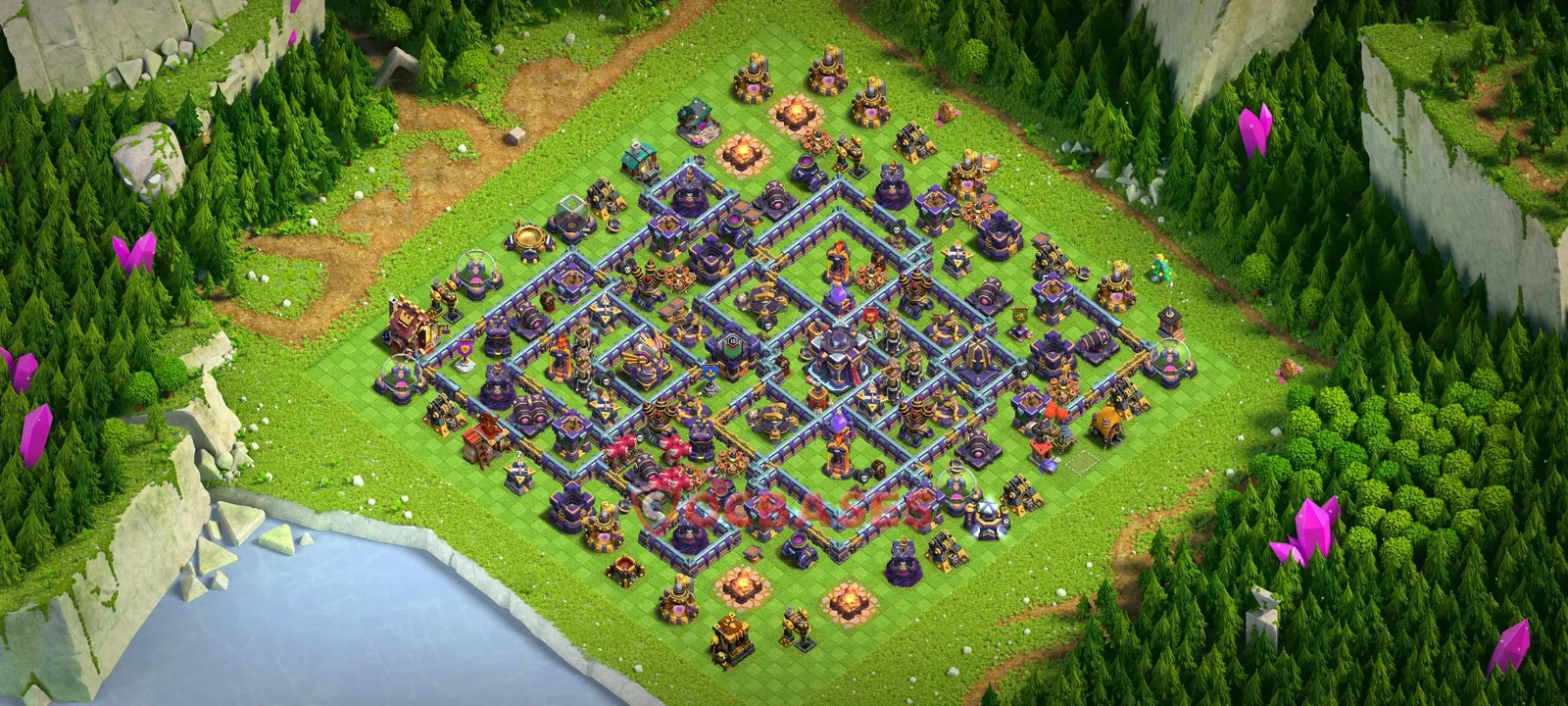 Anti-air (Defense) Base TH15 with Link | Clash of Clans Bases | Layouts ID cv09v
