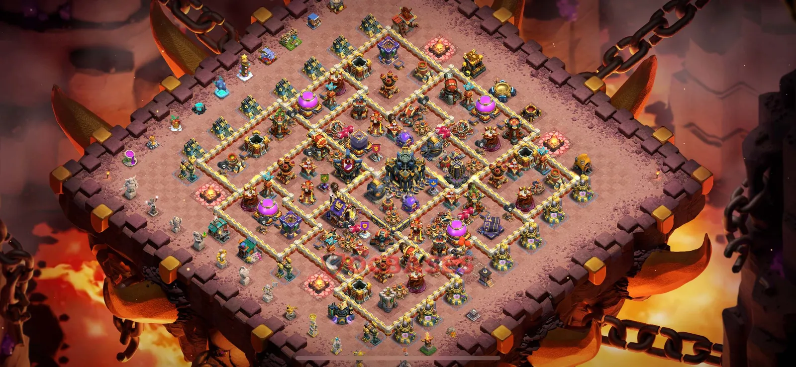 Anti-air (Defense) Base TH17 with Link | Clash of Clans Bases | Layouts ID df1lm