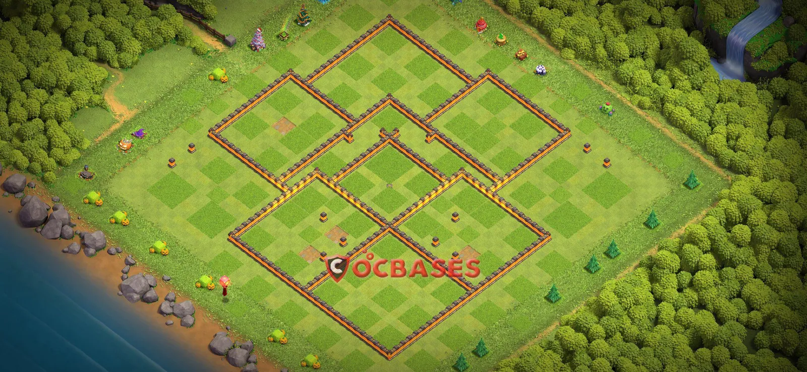 Anti-air (Defense) Base TH10 with Link | Clash of Clans Bases | Layouts ID n6eqt