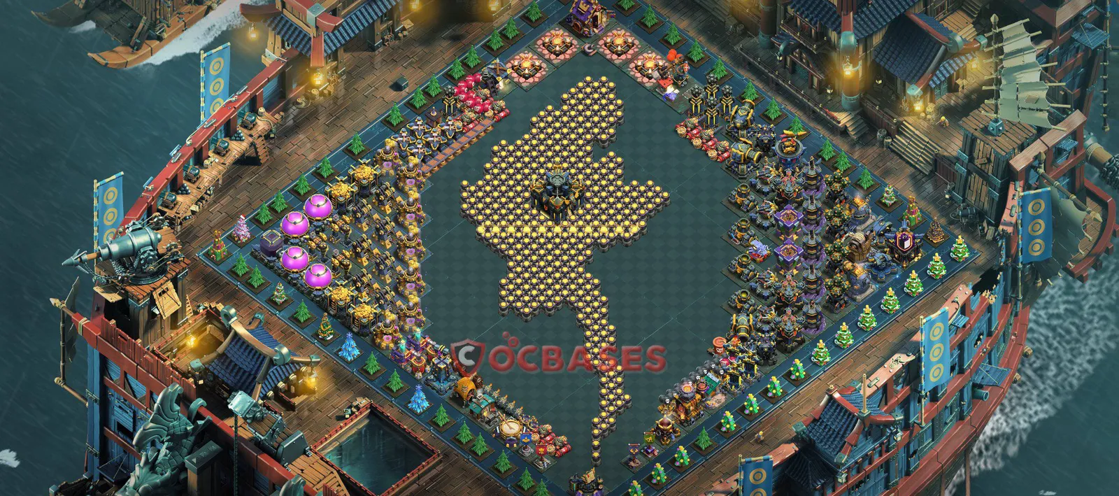 Anti-air (Defense) Base TH17 with Link | Clash of Clans Bases | Layouts ID r7gid