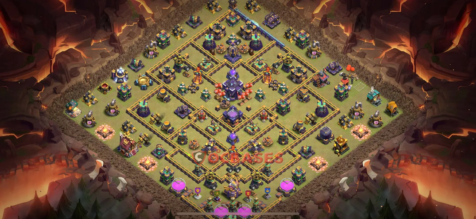 Anti-air (Defense) Base TH15 with Link | Clash of Clans Bases | Layouts ID zrglz