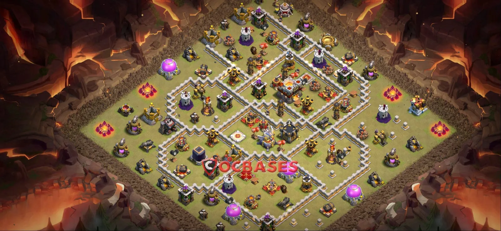 Anti-air (Defense) Base TH11 with Link | Clash of Clans Bases | Layouts ID ztvhd