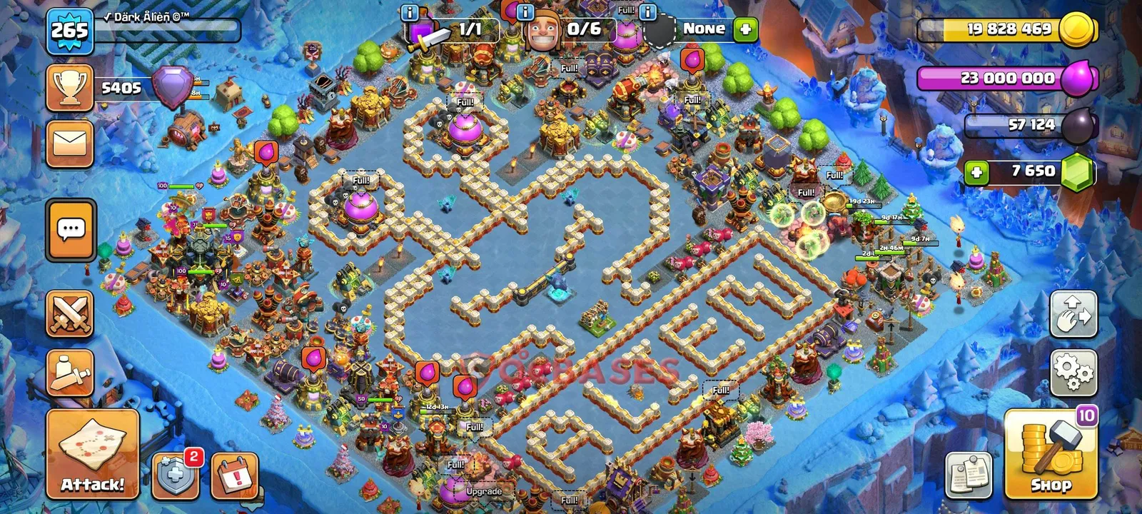 Anti-ground (Defense) Base TH17 with Link | Clash of Clans Bases | Layouts ID 3b8rj