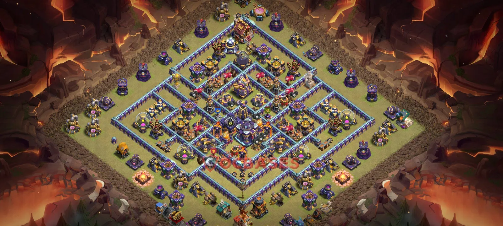 Anti-ground (Defense) Base TH15 with Link | Clash of Clans Bases | Layouts ID 3d1rn