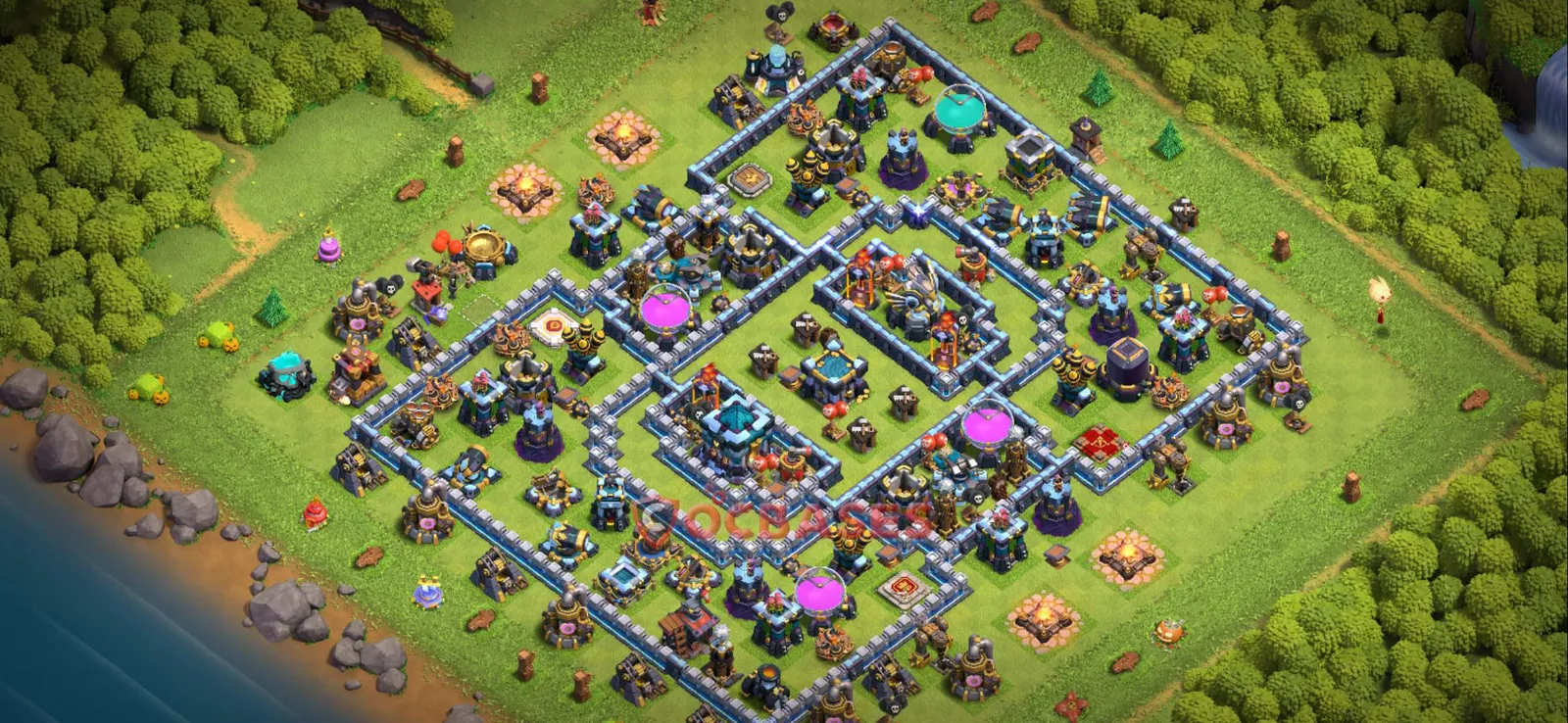 Anti-ground (Defense) Base TH13 with Link | Clash of Clans Bases | Layouts ID 816tv