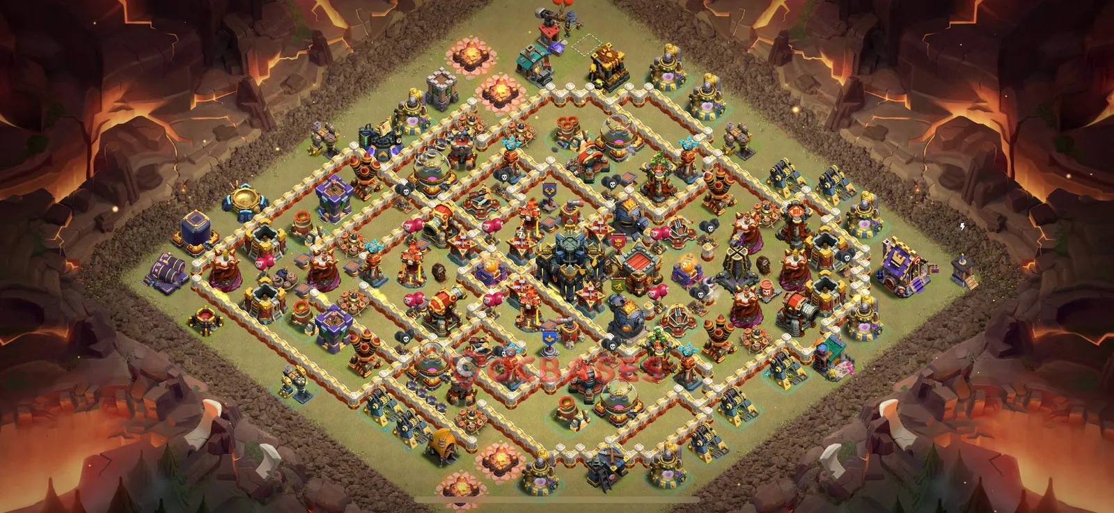 Anti-ground (Defense) Base TH17 with Link | Clash of Clans Bases | Layouts ID r0eq6