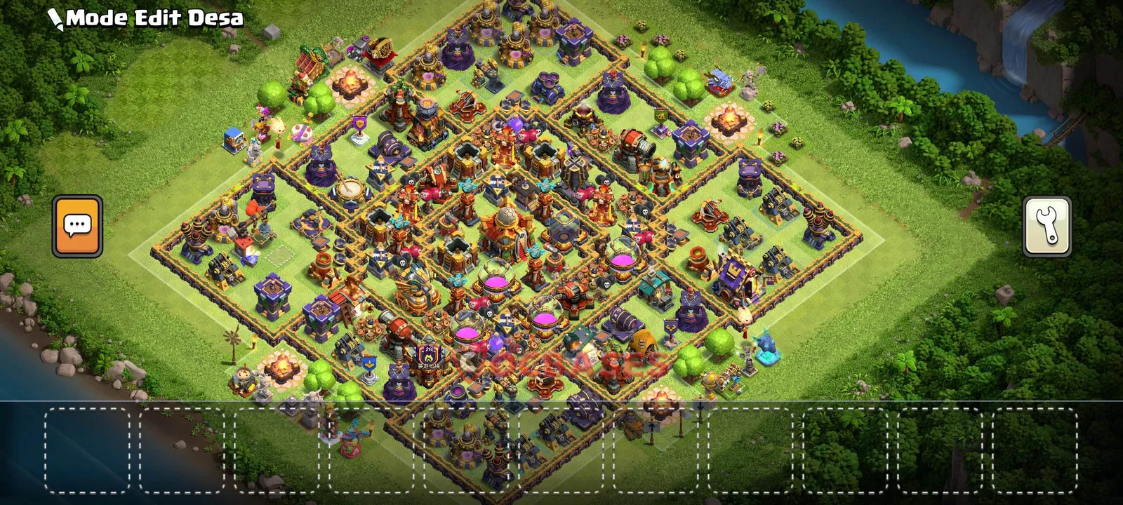 Anti-ground (Defense) Base TH16 with Link | Clash of Clans Bases | Layouts ID r2fwn