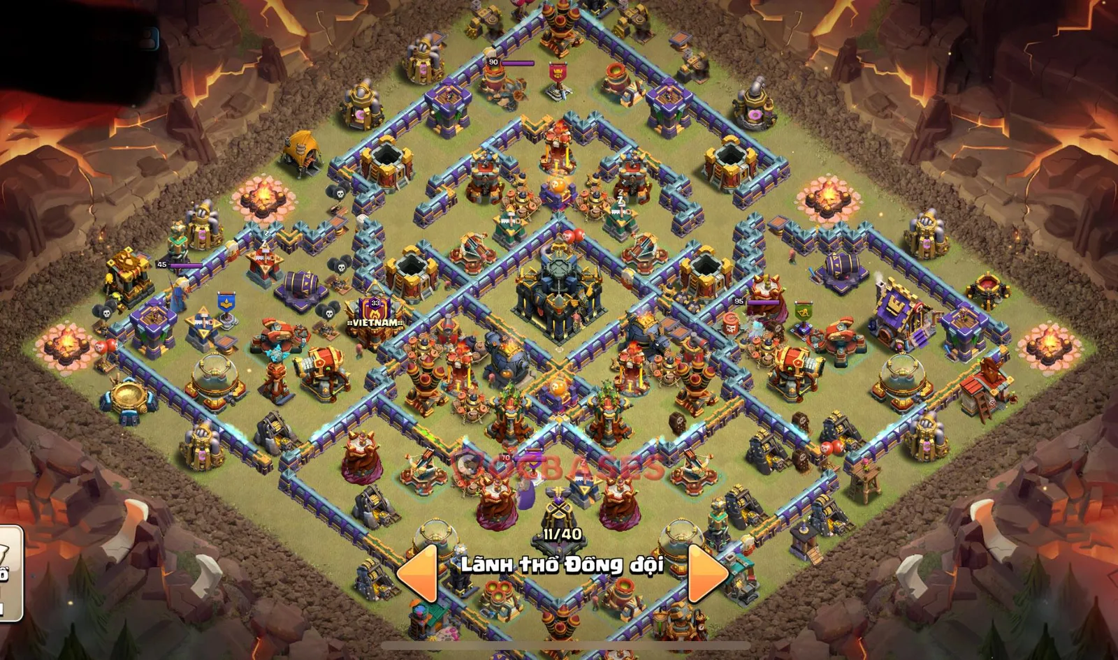 Anti-ground (Defense) Base TH17 with Link | Clash of Clans Bases | Layouts ID s0tb7