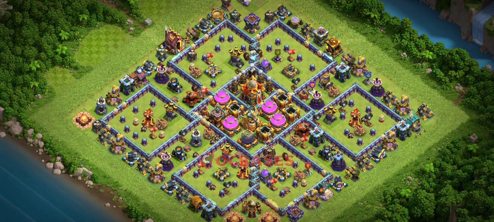 Farming (Defense) Base TH16 with Link | Clash of Clans Bases | Layouts ID 09wra