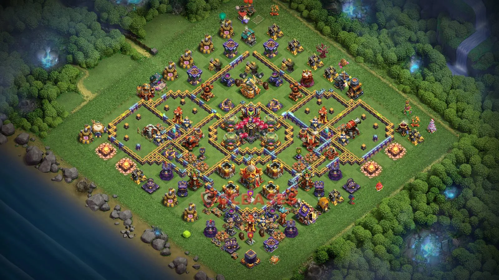 Farming (Defense) Base TH16 - Clash of Clans Town Hall 16 Layout with Link