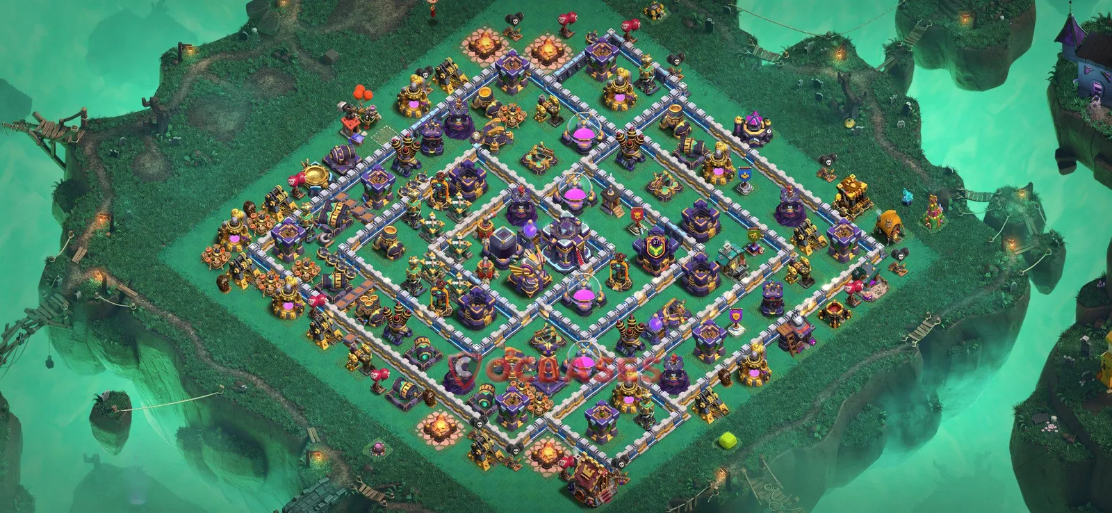 Farming (Defense) Base TH15 with Link | Clash of Clans Bases | Layouts ID 0l86b
