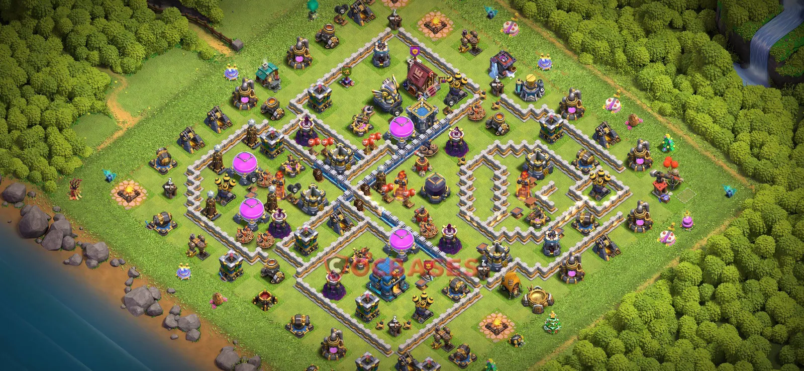 Farming (Defense) Base TH12 with Link | Clash of Clans Bases | Layouts ID 0s37x