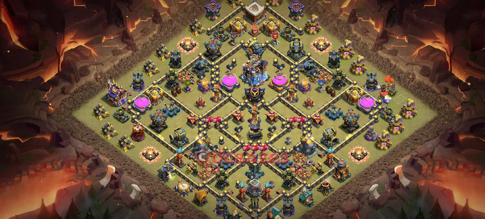 Farming (Defense) Base TH18 with Link | Clash of Clans Bases | Layouts ID 0vryg