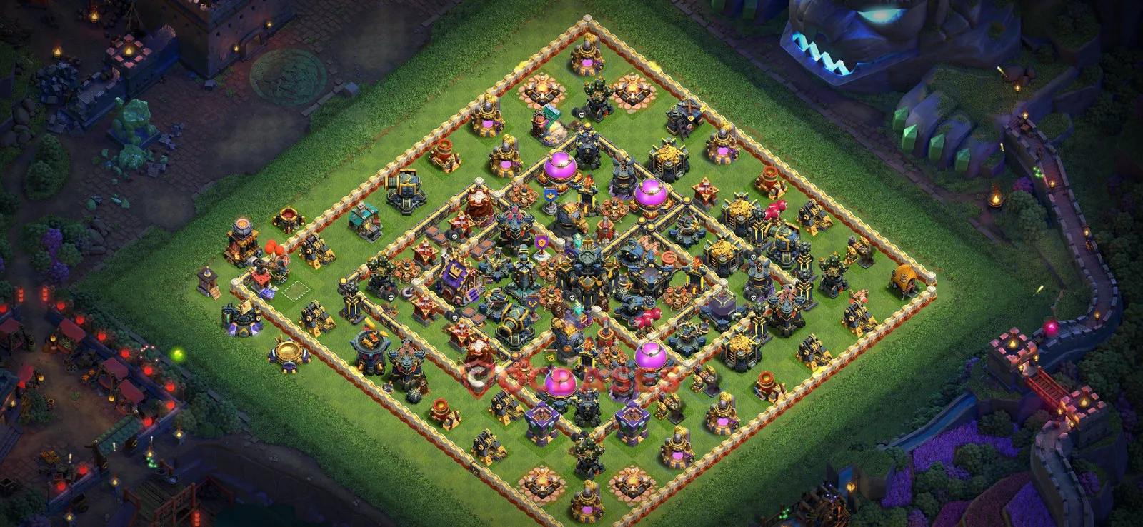 Farming (Defense) Base TH17 - Clash of Clans Town Hall 17 Layout with Link