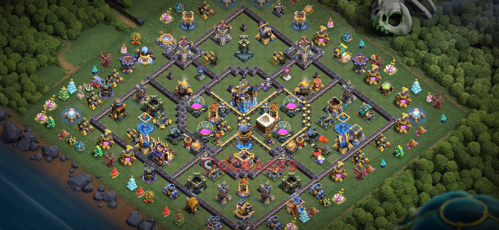 Farming (Defense) Base TH18 with Link | Clash of Clans Bases | Layouts ID 2c2x6