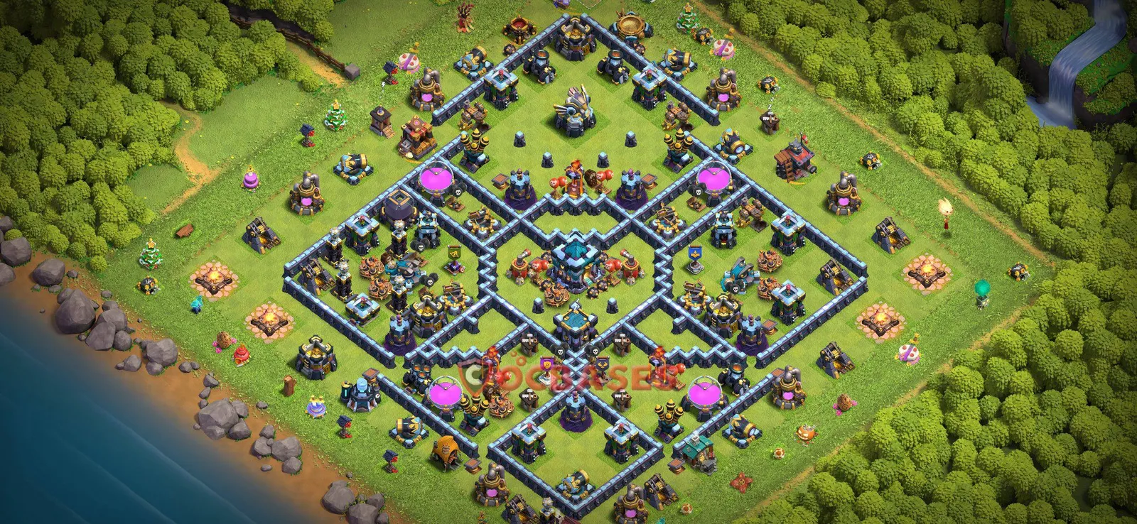 Farming (Defense) Base TH13 with Link | Clash of Clans Bases | Layouts ID 2vqhj