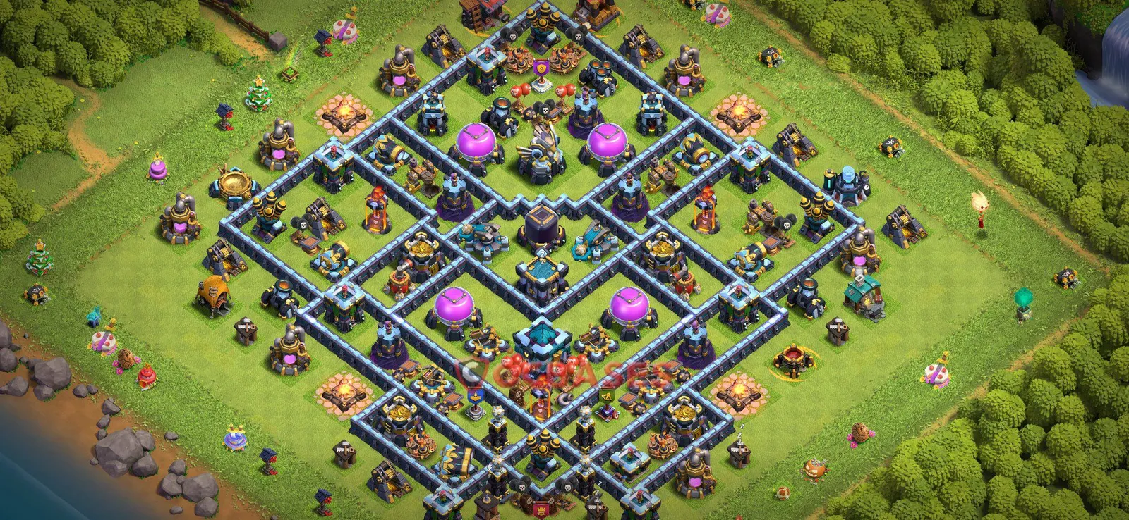 Farming (Defense) Base TH13 with Link | Clash of Clans Bases | Layouts ID 37uet